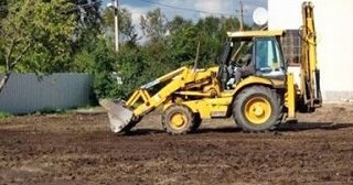 Выравнивание рельефа в Советской Гавани в октябре